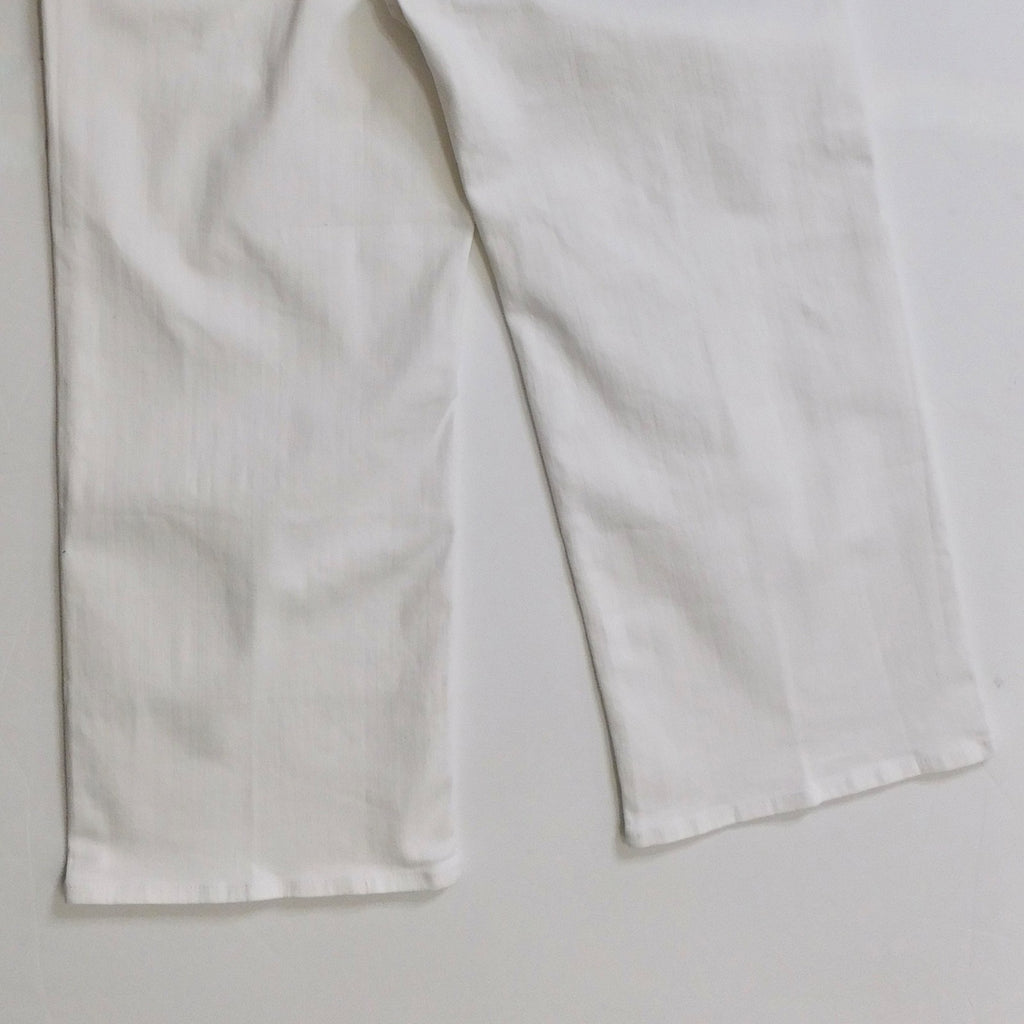 NWT!! J. CREW Slim Wide Jeans Stacked Buttons Solid White Size 30 Petite 30P