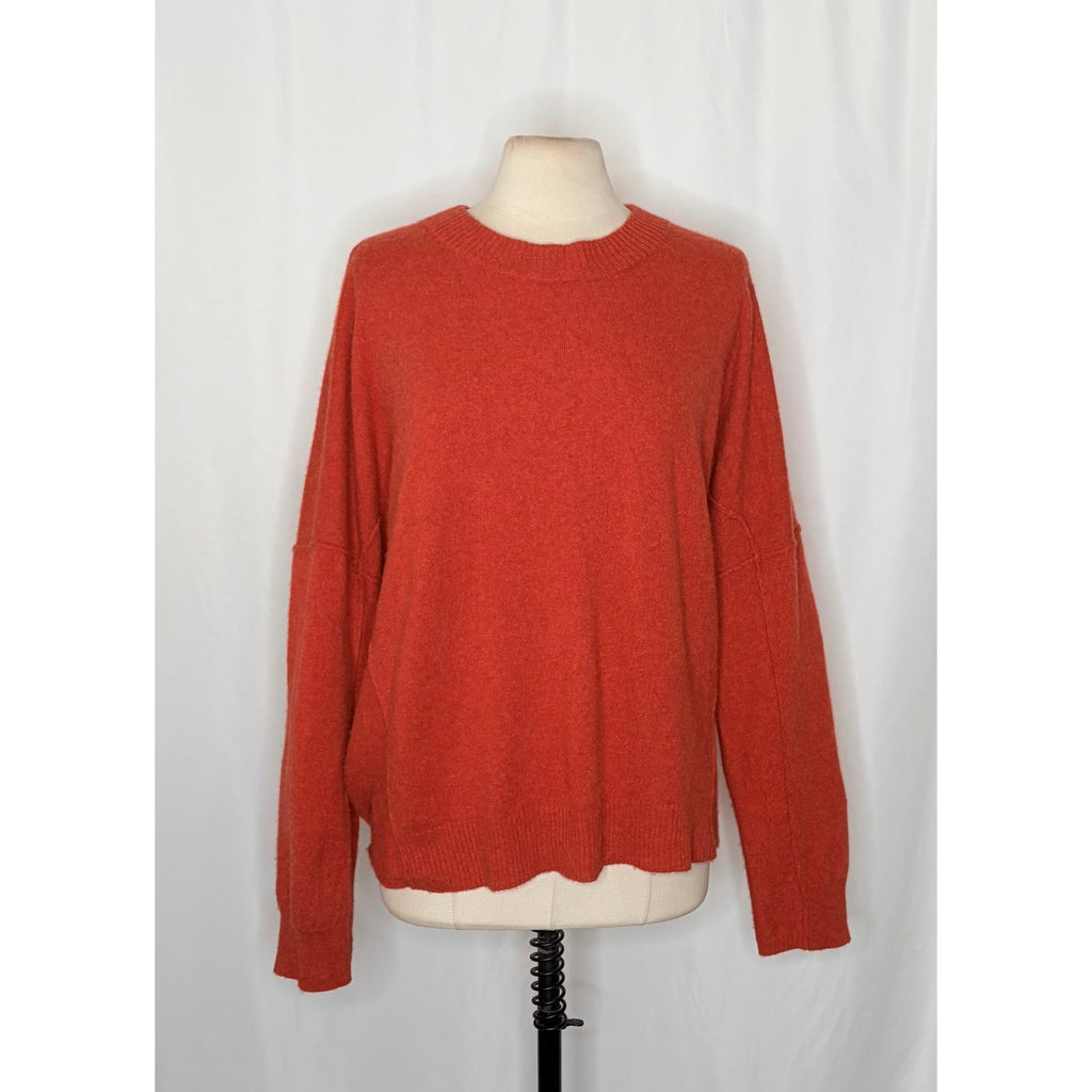 FREE PEOPLE Cashmere Mila Sweater Crew Neck Pullover Knit Oversized X-Large