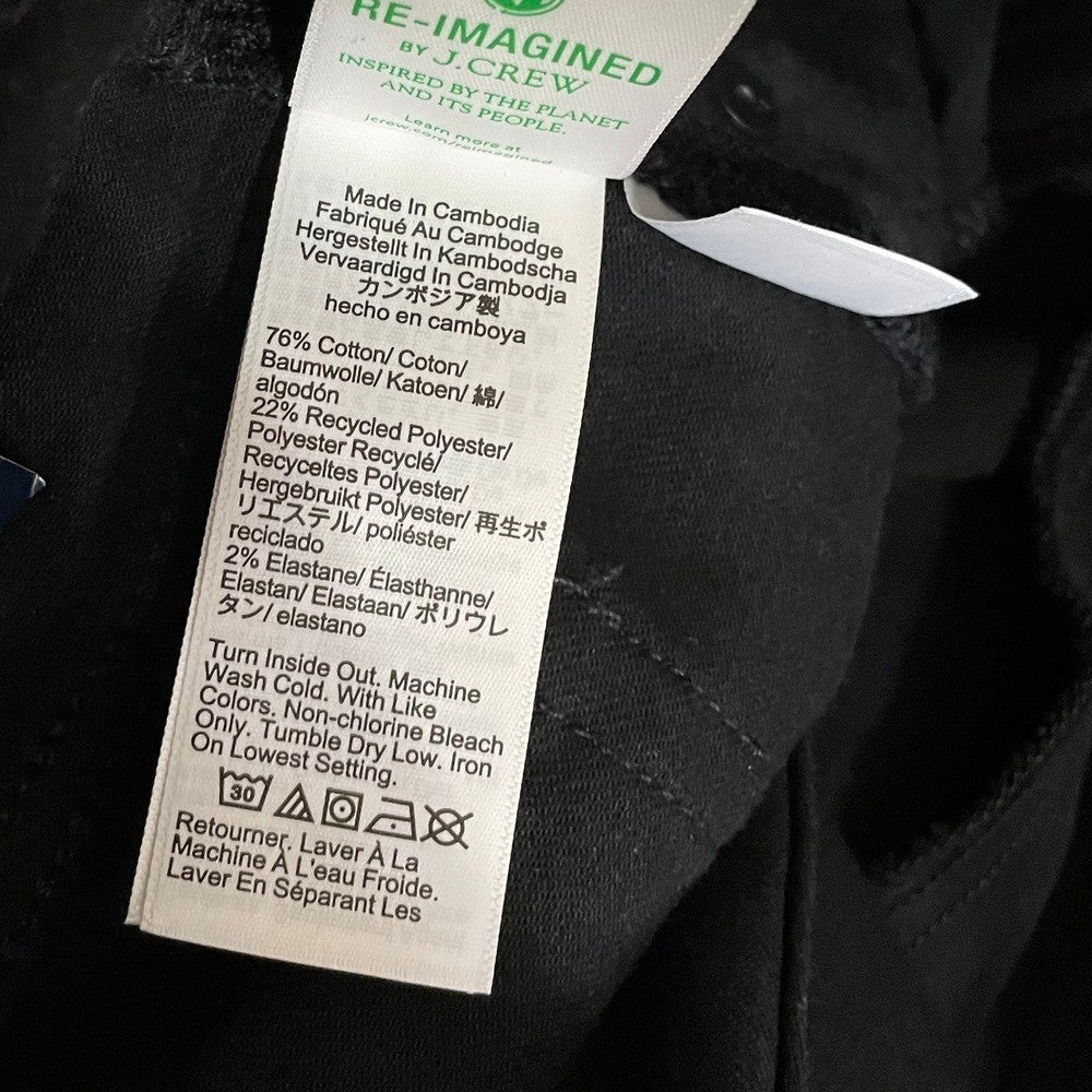 NWT!! J. CREW Factory Essential Straight Jeans All-Day Stretch Solid Black 26