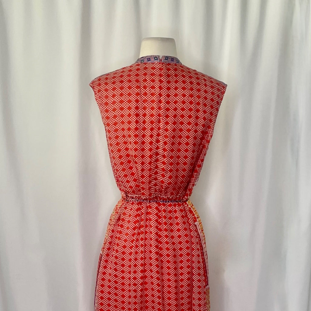 Anthropologie TANVI KEDIA Embroidered Beaded Sol Dress Maxi Bohemian Boho Small
