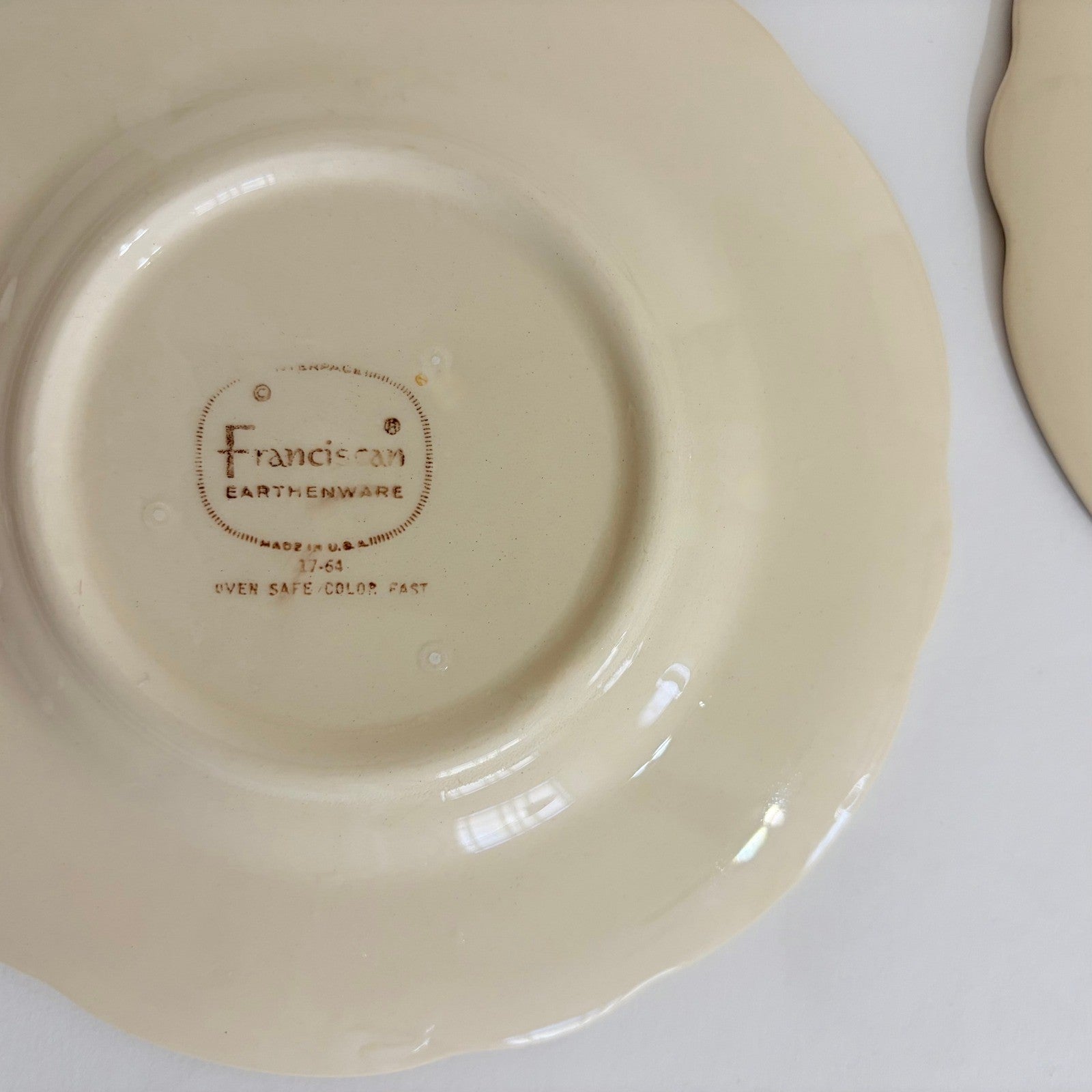 Vintage FRANCISCAN Desert Rose Set of 4 Bread Butter Plates USA Made 6 3/8"