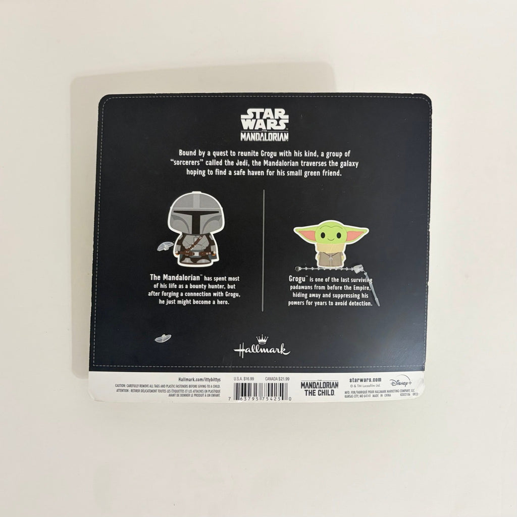 NEW!! HALLMARK Itty Bittys Set of Two Star Wars The Mandalorian Grogu Plush Toys