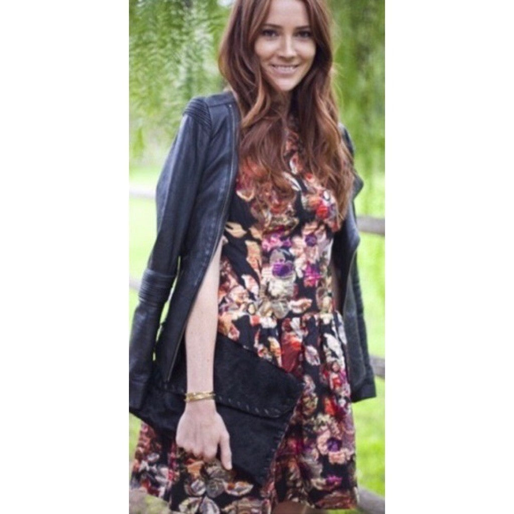 Anthropologie LEIFSDOTTIR Adelita Floral Brocade Metallic Dress Party Size 2