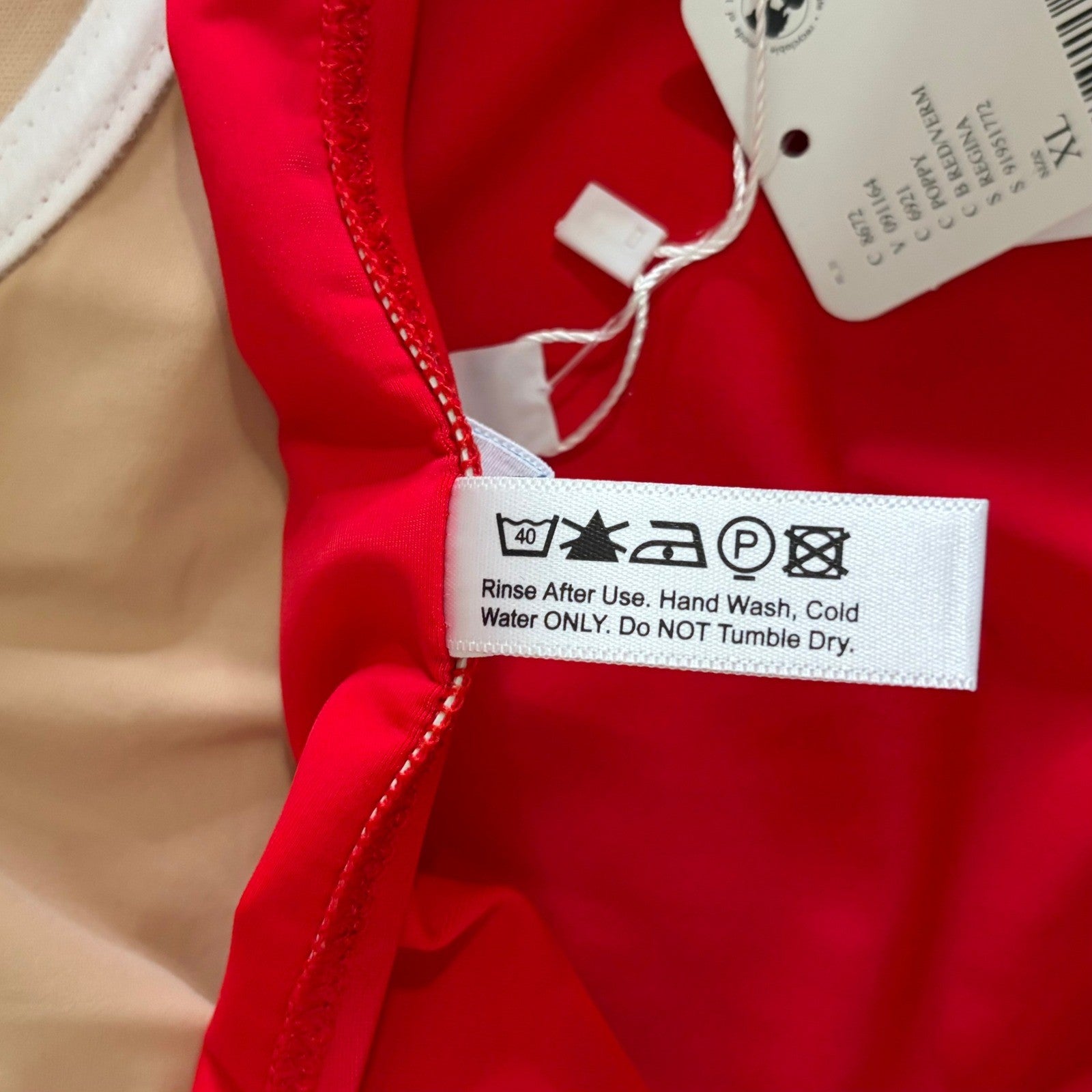 NWT!! FREE PEOPLE x Follow Suit Regina One-Piece Swimsuit Vermillion Red X-Large