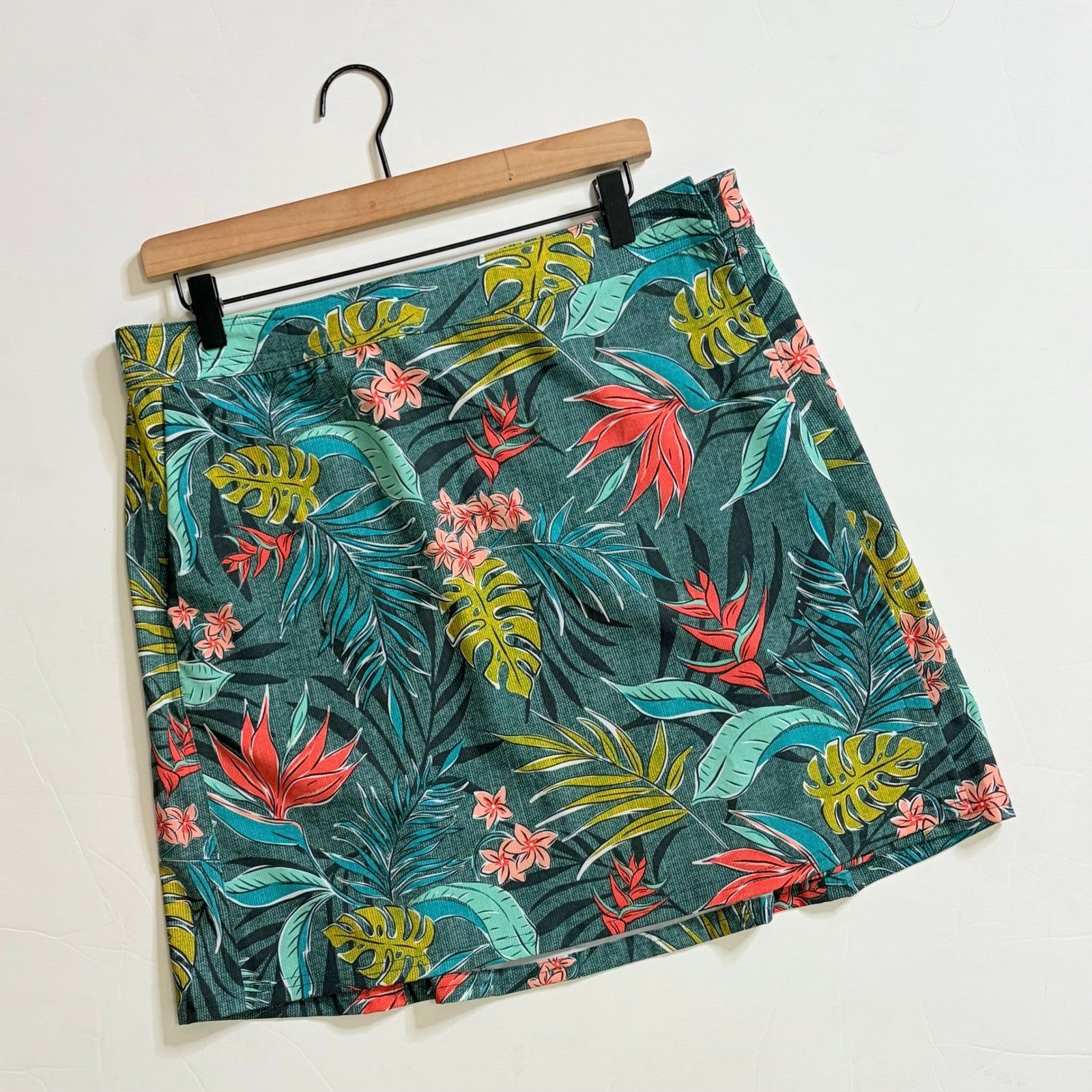 RIPSKIRT HAWAII Length 2 Tropical Floral Bali Jungle Wrap Rip Skirt Large