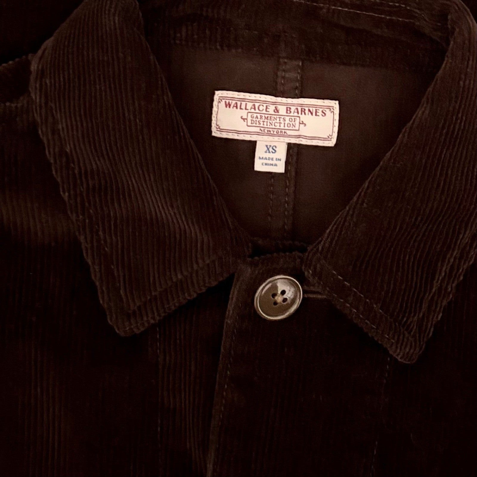 J. Crew WALLACE & BARNES Corduroy Chore Jacket Timber Brown Outdoors X-Small