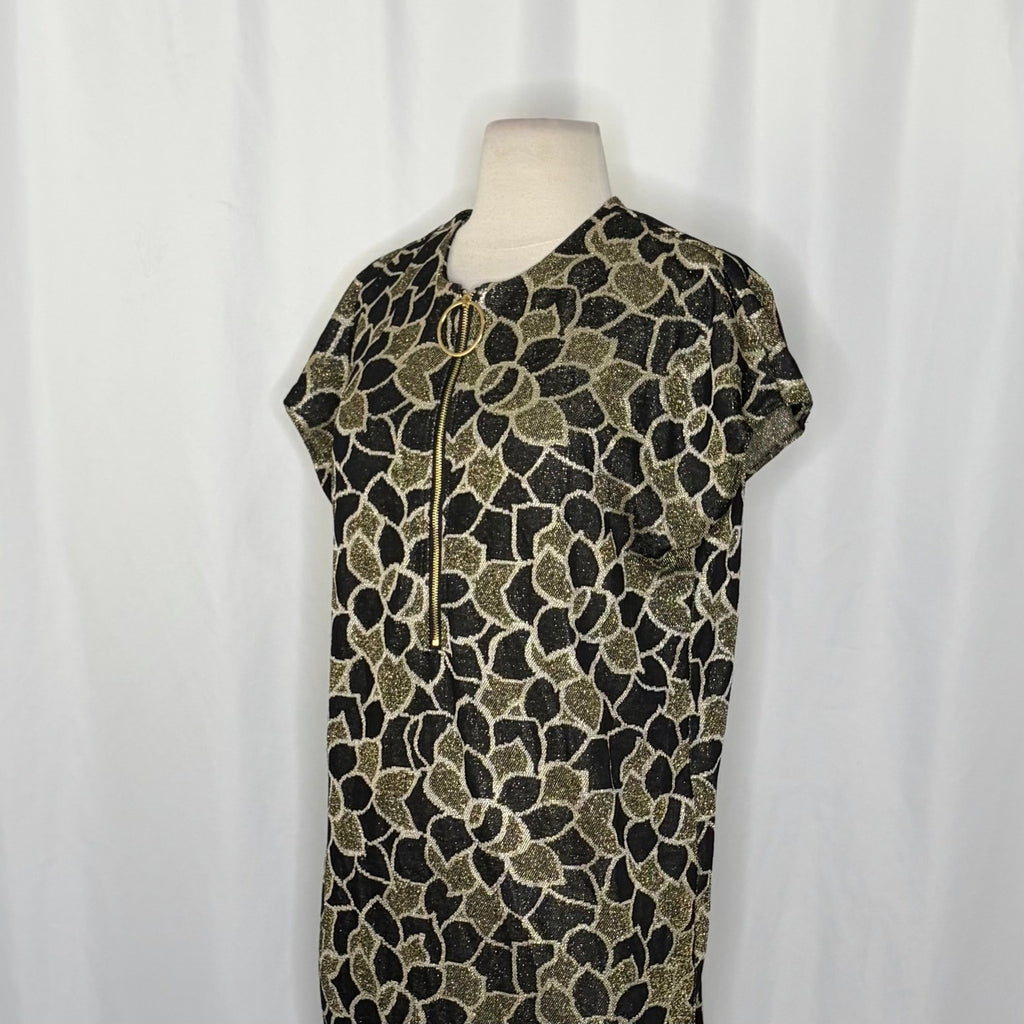 NWT!! TRINA TURK Hasil 2 Short-Sleeve Shift Dress Vacation Party Glam Medium