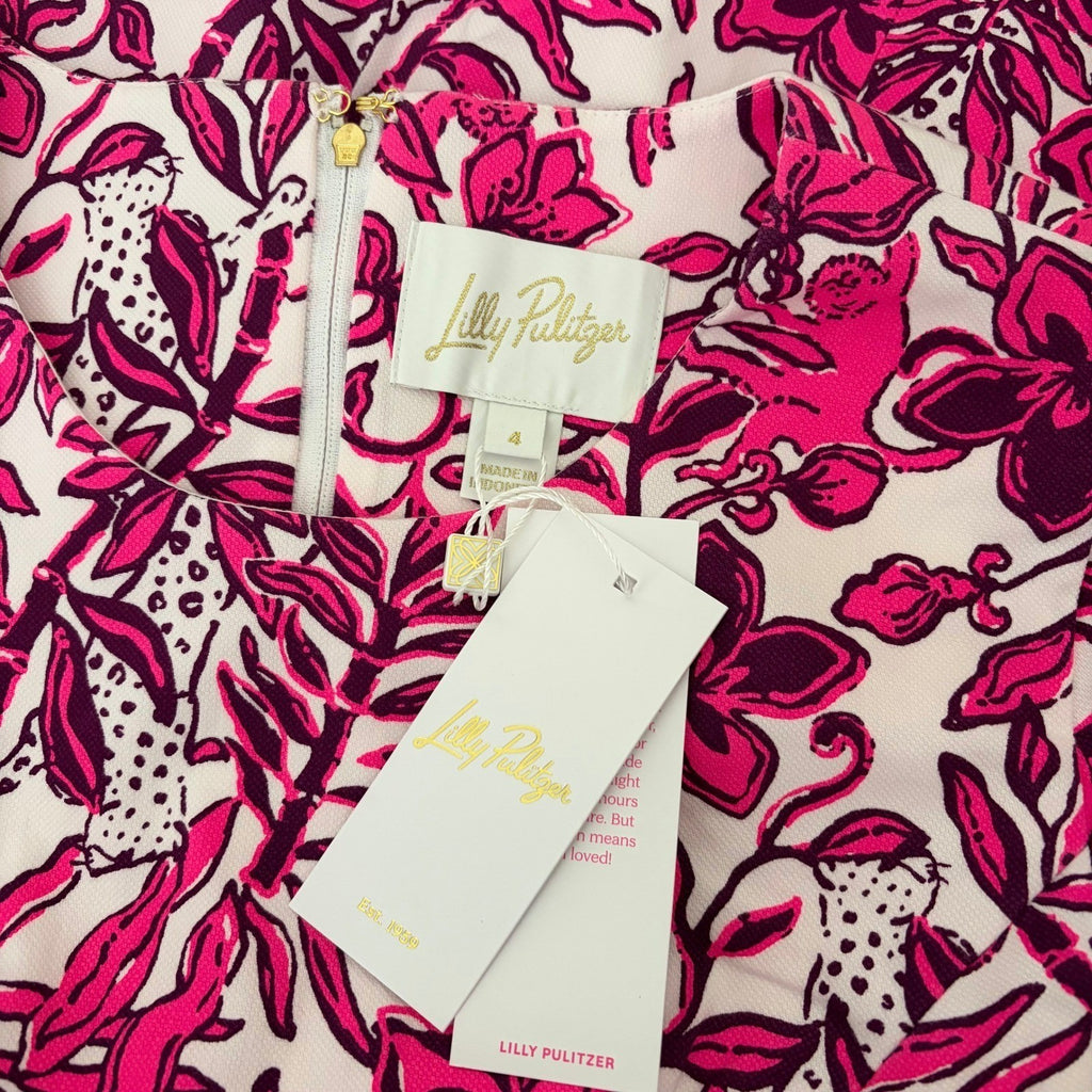 NWT!! LILLY PULITZER Mila Short Sleeve Elderflower Blossom Lil Escape Plan 4