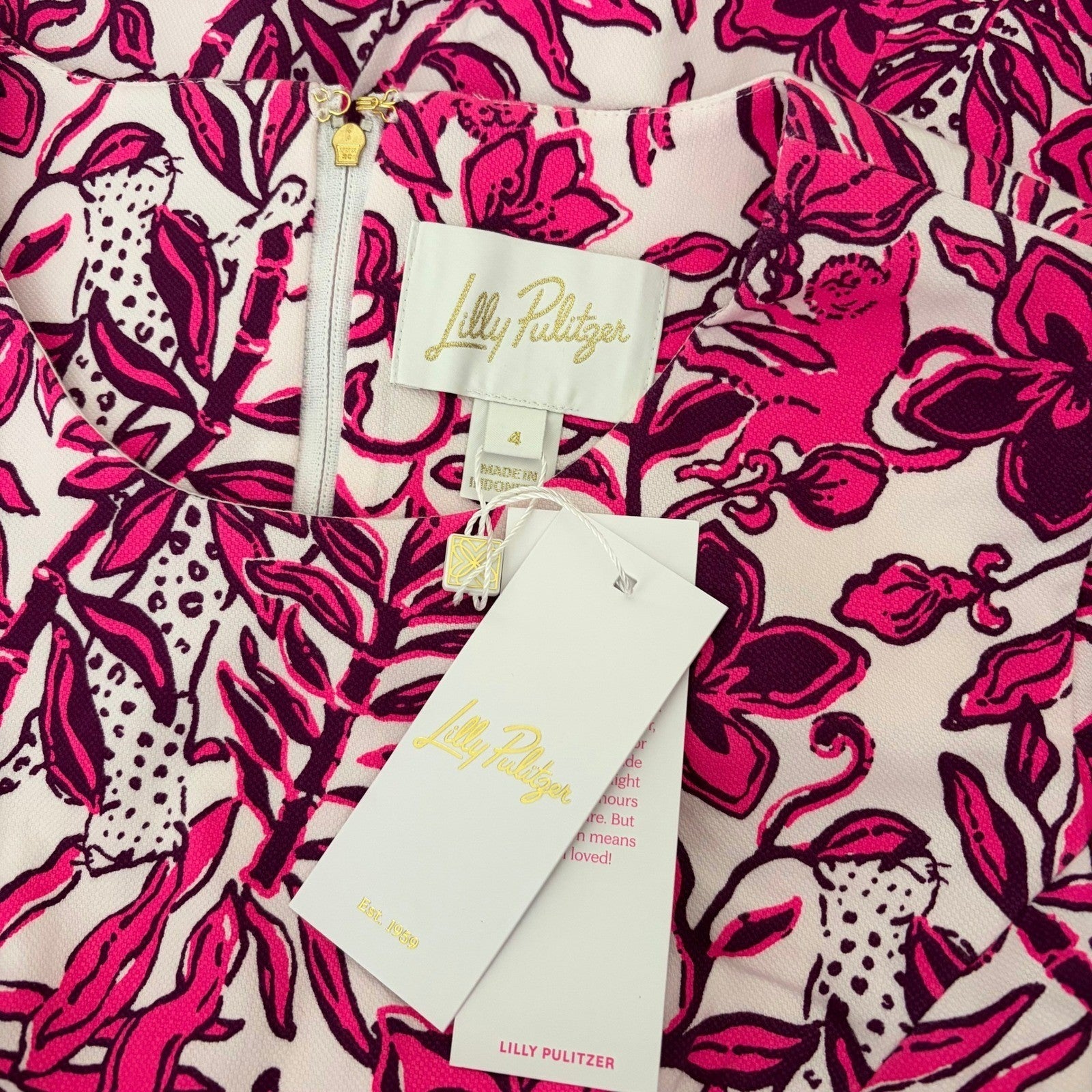 NWT!! LILLY PULITZER Mila Short Sleeve Elderflower Blossom Lil Escape Plan 4