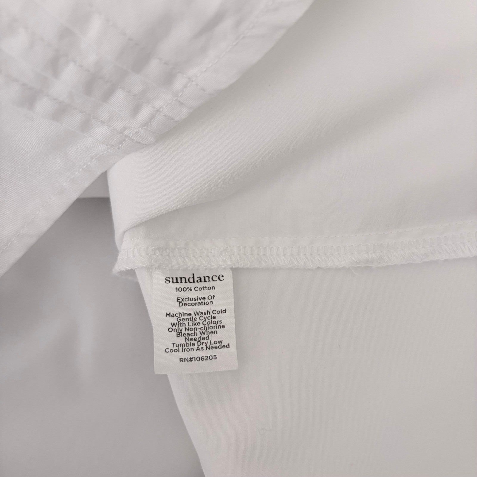 SUNDANCE White Pleated Embroidered Ruffled Buttondown Top Blouse Petite Small