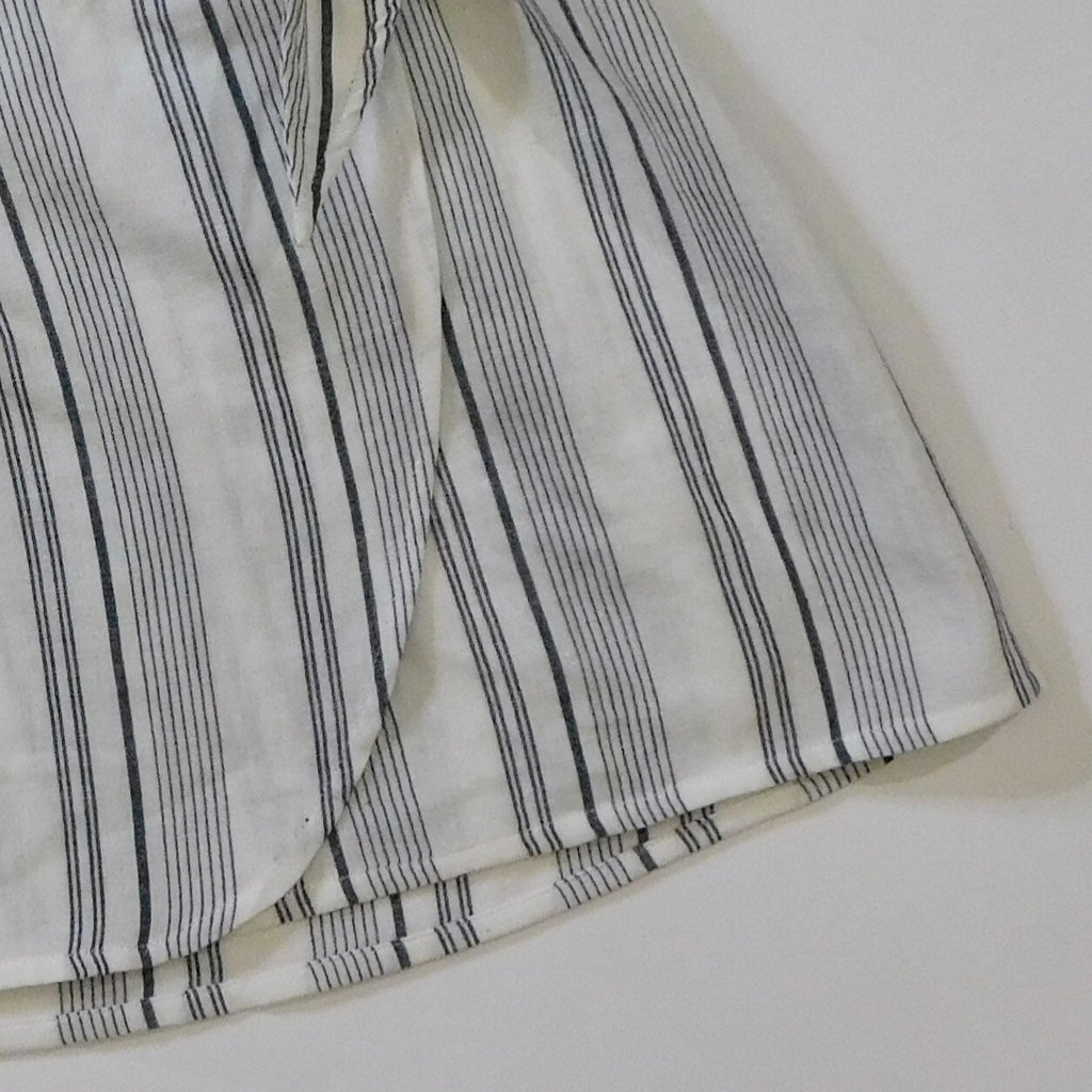 NWT!! MADEWELL Cover-Up Wrap Skirt Striped Tie Waist Beach Lighthouse XX-Small