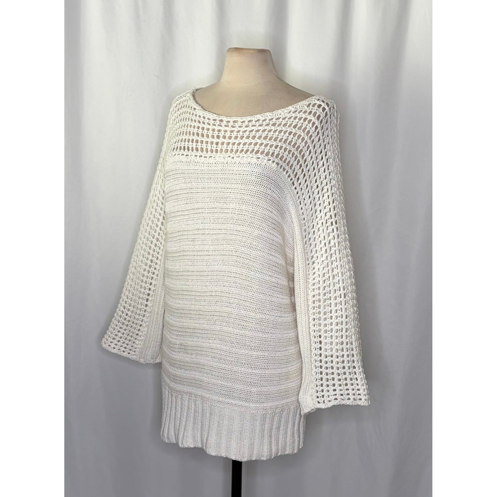 Anthropologie MOTH Chatwin Sweater Bateau Boat Neck Coastal Pullover Knit Large