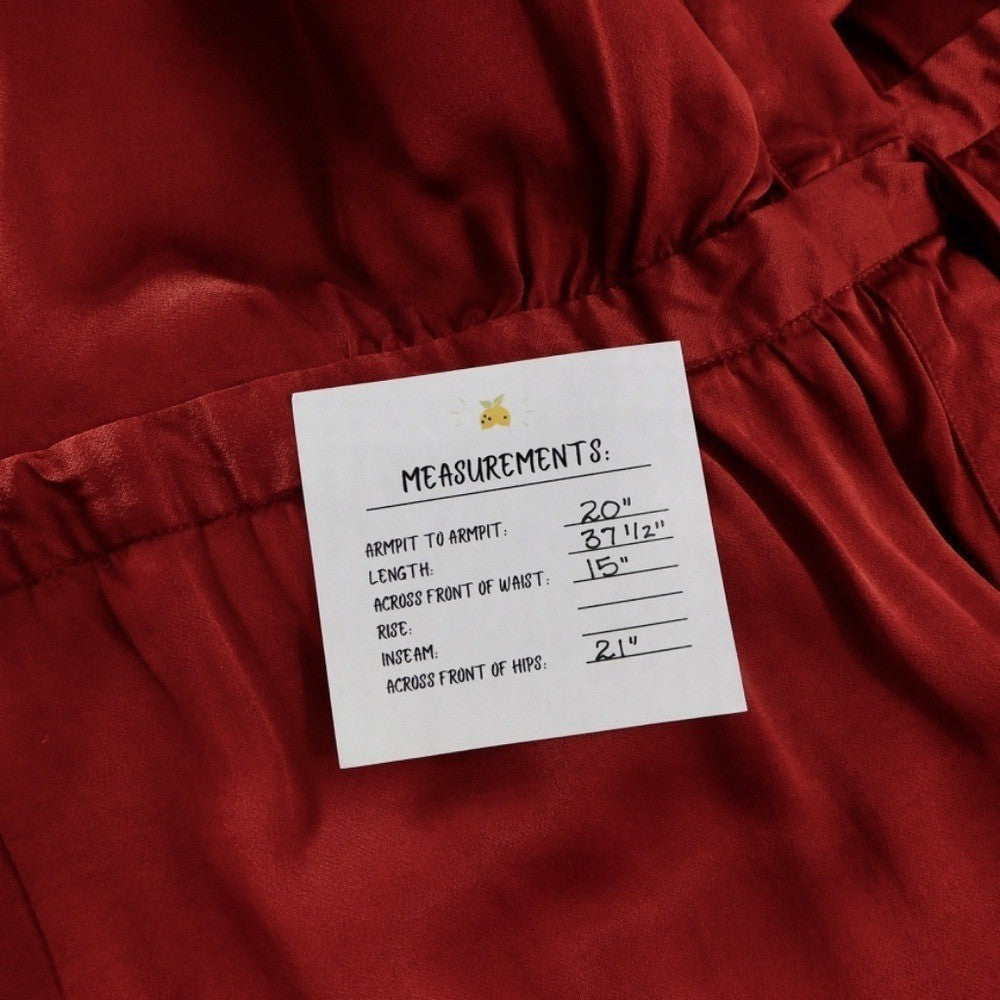 SCOTCH & SODA Maison Scotch Red Satin Wrap Dress Solid Party Cocktails Medium
