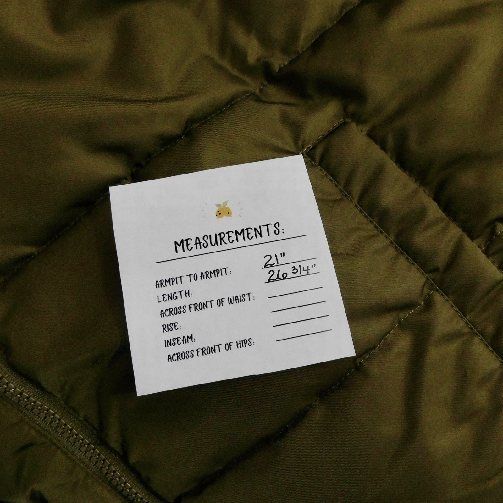NWT!! WEWOREWHAT Zip Off Sleeve Nylon Puffer Jacket Military Olive Medium