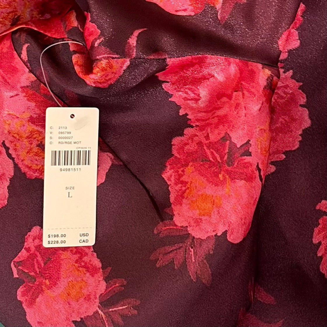 NWT!! Anthropologie BHLDN Aliana V Neck Floral Organza Mini Dress Large