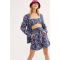 FREE PEOPLE Poolside Floral Shorts Pacific Ocean Summer Vacation Vacay X-Small