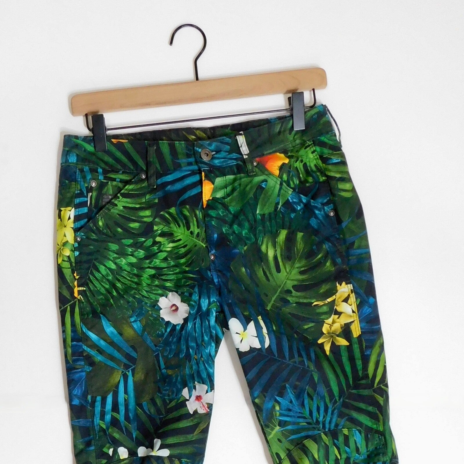 G-STAR Raw Mid Boyfriend Tropical Aloha Floral Elwood Jeans Pharrell Williams 24