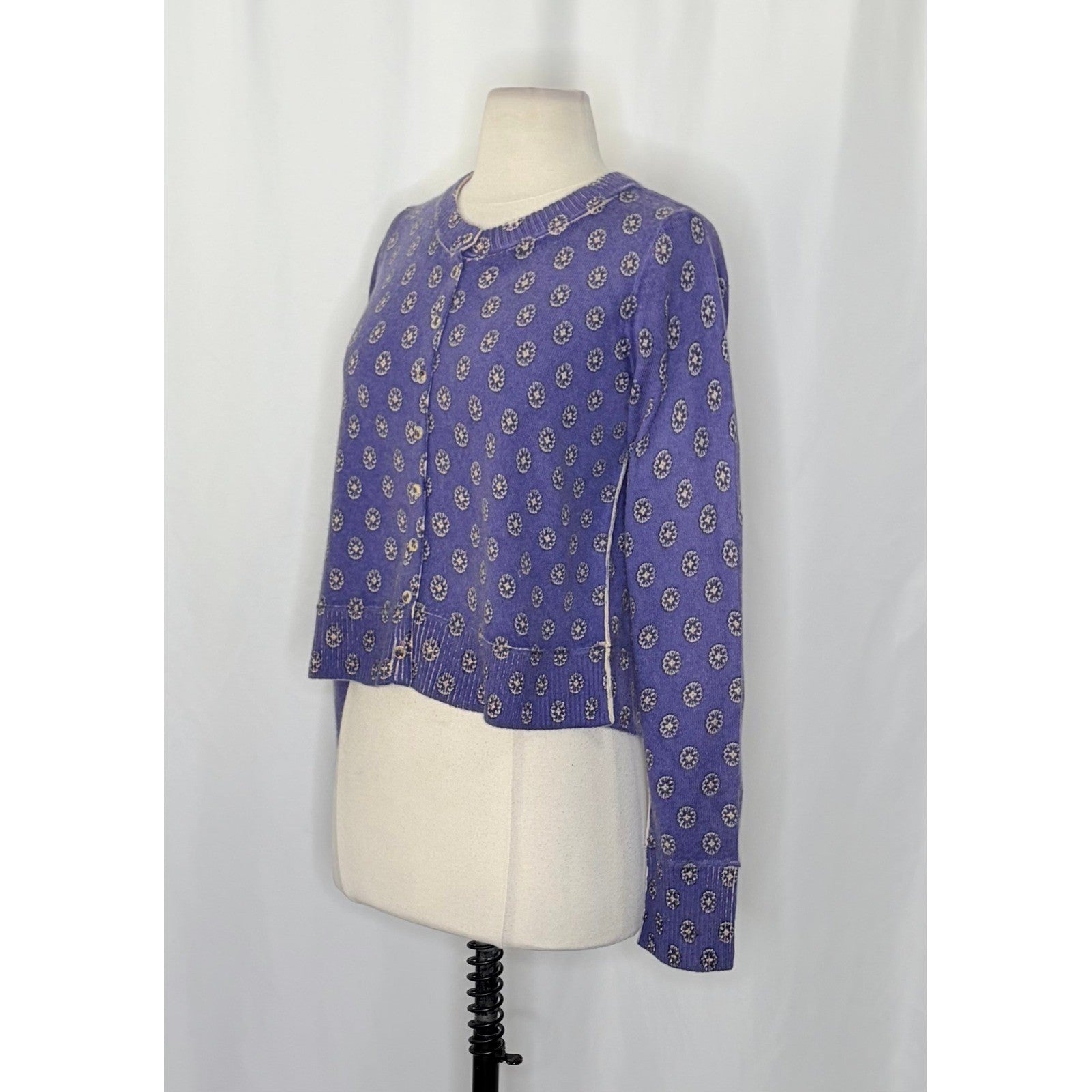NWT!! FREE PEOPLE Nocturnal Patterned Cardigan Sweater Cardi Floral Small