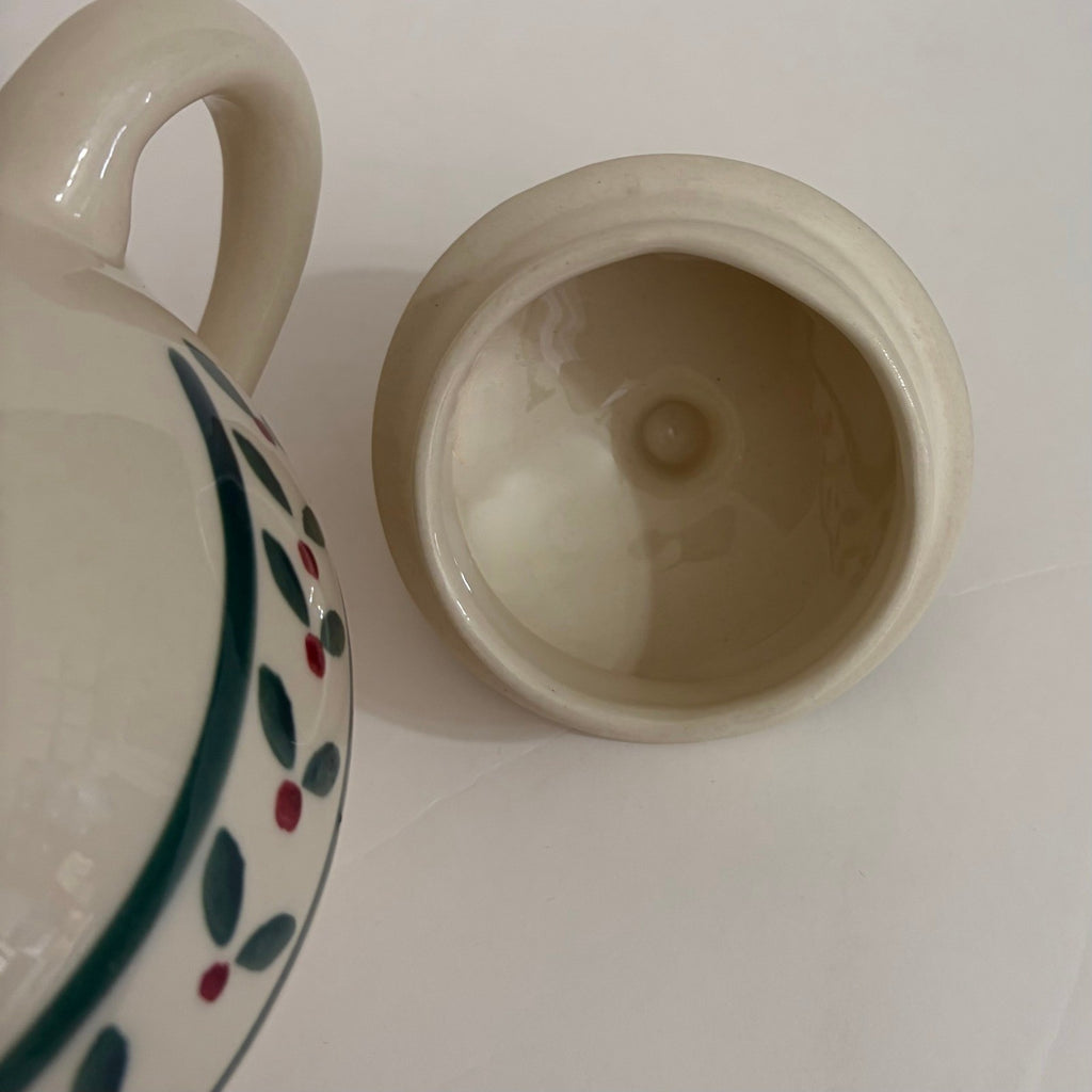 Vintage HARTSTONE Pottery Stoneware Berries Teapot Lidded Ceramic Made in USA