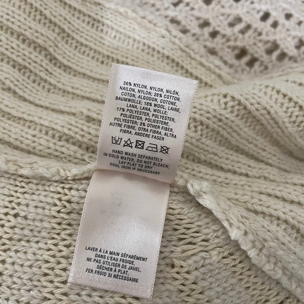 Anthropologie ANGEL OF THE NORTH Crochet Knit Cardigan Sweater Medium Petite MP
