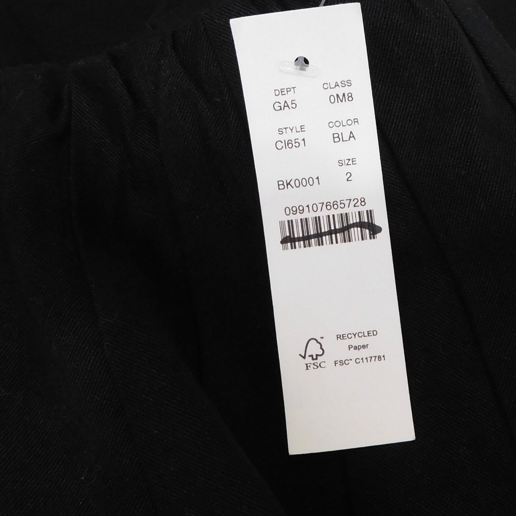 NWT!! J. CREW Godet Mini Skirt Black Chino Pleated Solid Pleats Preppy Size 2