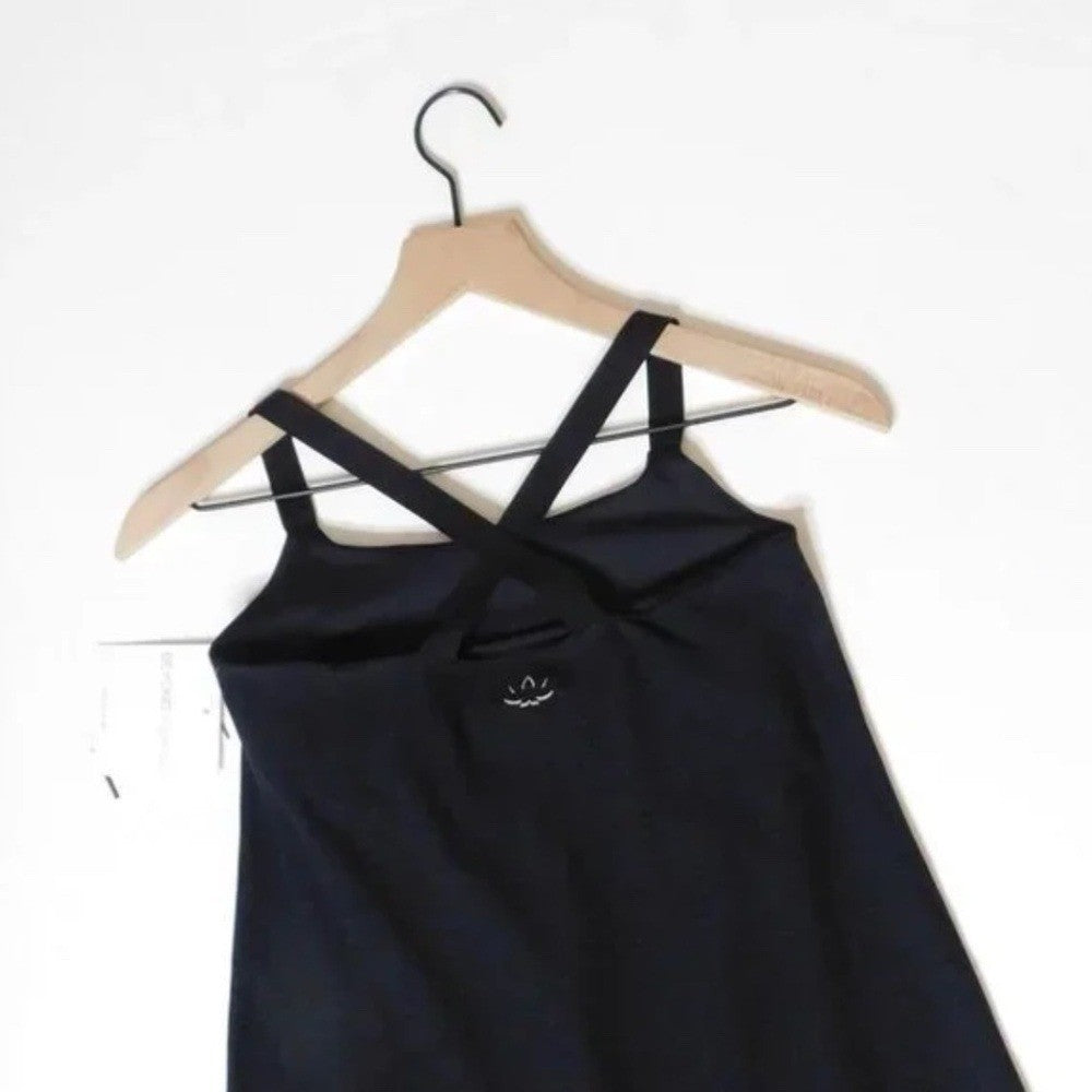 NWT!! BEYOND YOGA Spacedye Move It Dress Darkest Gray Black Night Shorts X-Small