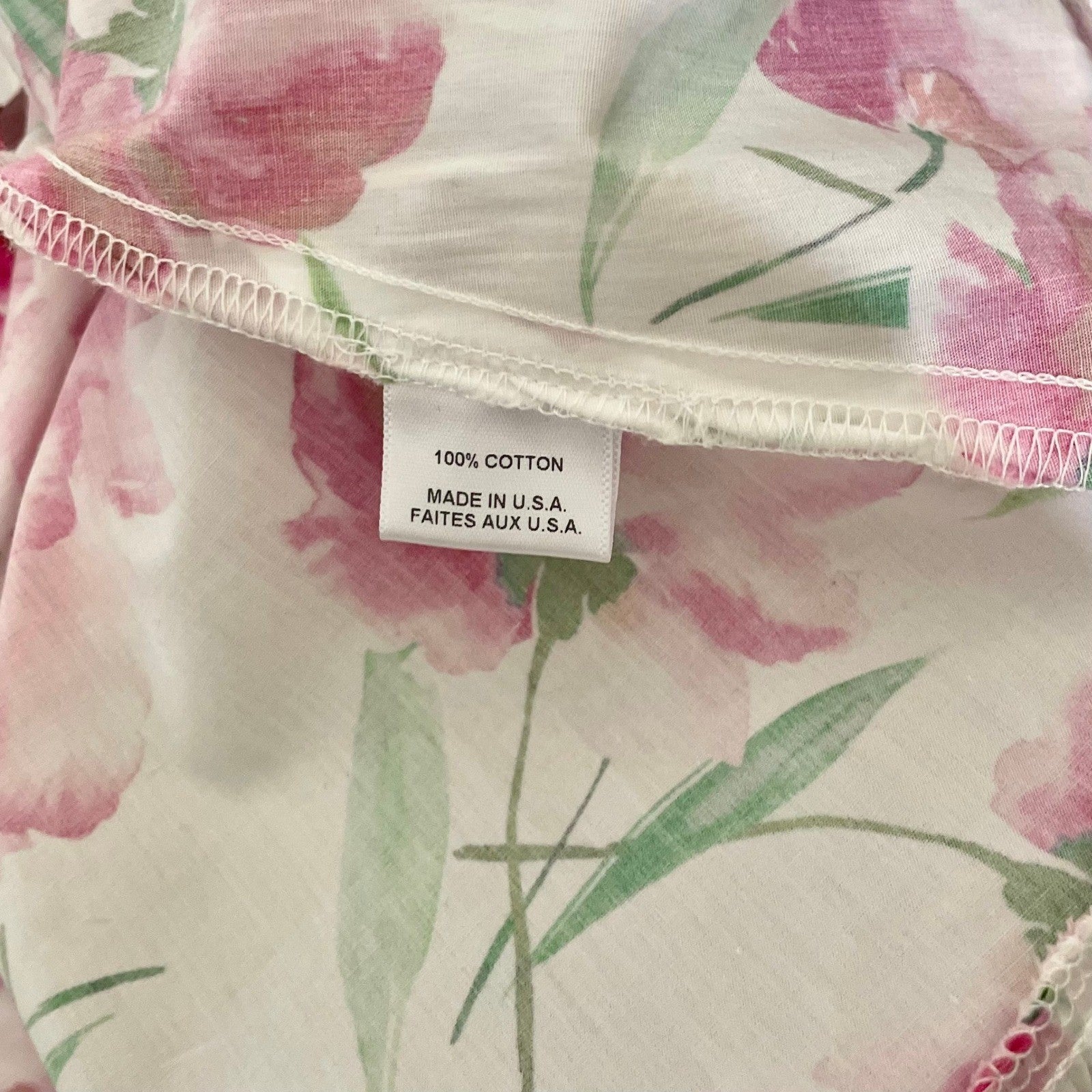 MISA Los Angeles Selma Floral Dress Ruffled A-Line Mini White Pink X-Small