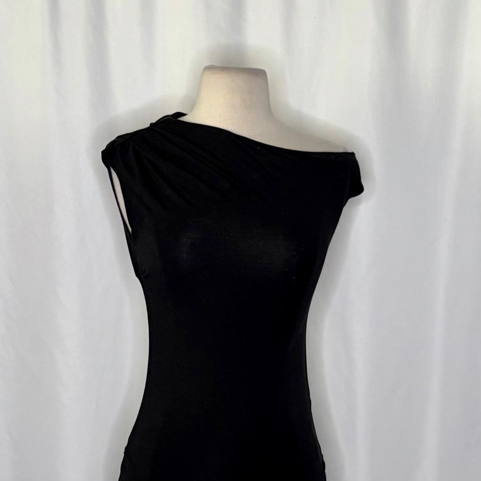 NWT!! J. CREW Stretch Cotton Blend Off the Shoulder Top Solid Black XXS XX-Small