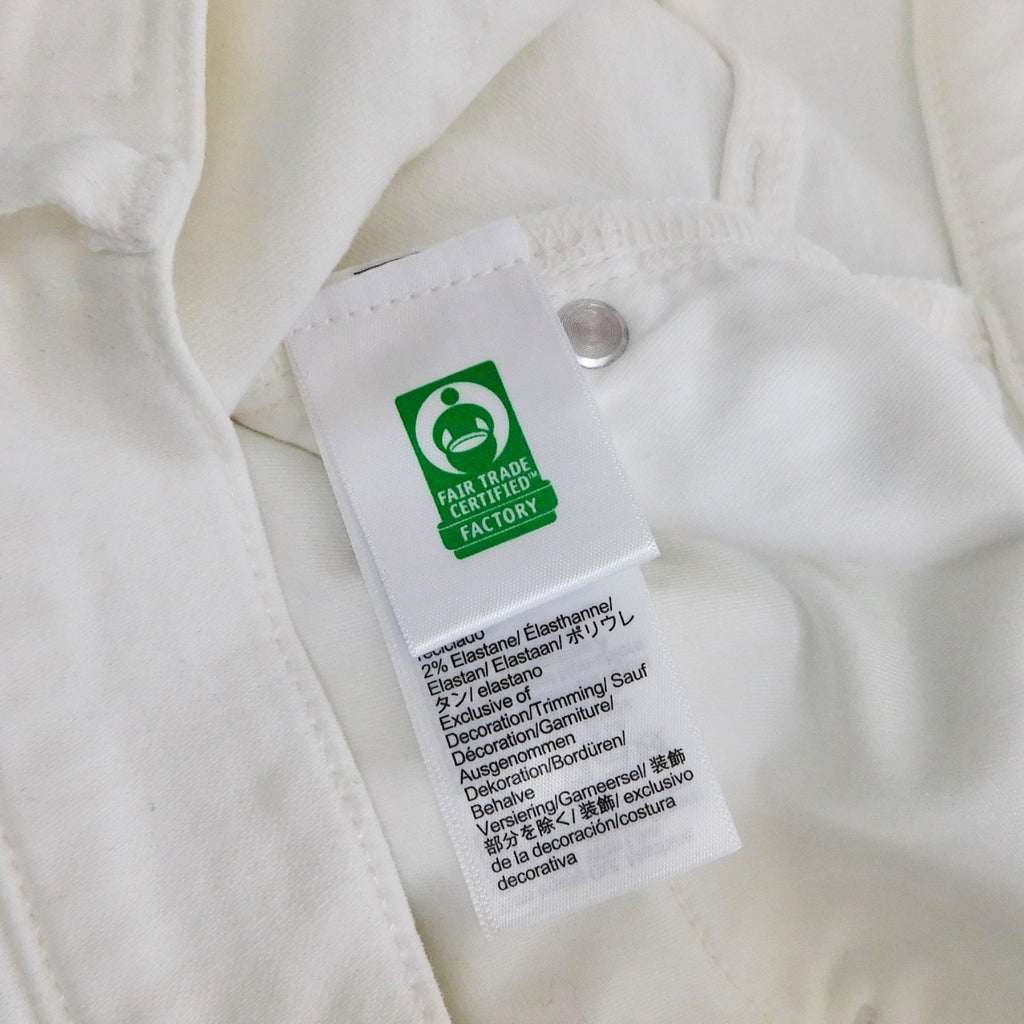 NWT!! J. CREW White Slim Jeans '03 2003 Stretch Solid White High Rise Size 31