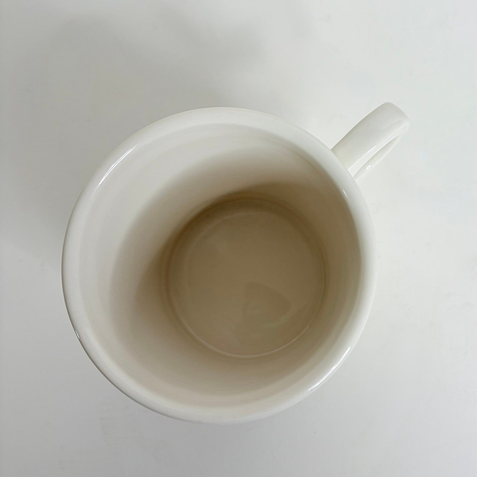 ANTHROPOLOGIE Letter "C" Monogram Mug White Minimalist Coffee Tea Farmhouse C
