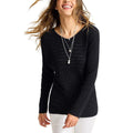 NWT!! TOMMY BAHAMA Jewel Bay Black Sequin V Neck Sweater Pullover Knit Large