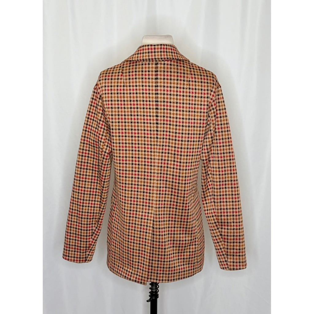 Anthropologie AVEC LES FILLES Longline Plaid Blazer Jacket Preppy Academia Small
