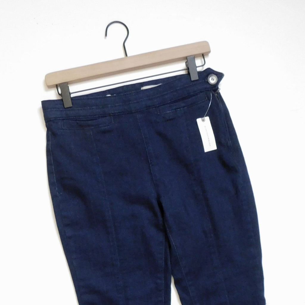 NWT!! ANTHROPOLOGIE Pilcro Slit-Front Skinny Jeans Stretch Dark Wash Size 27