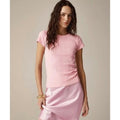 NWT! J. CREW Pointelle Short Sleeve T-Shirt Top Solid Pink Knit XXS XX-Small