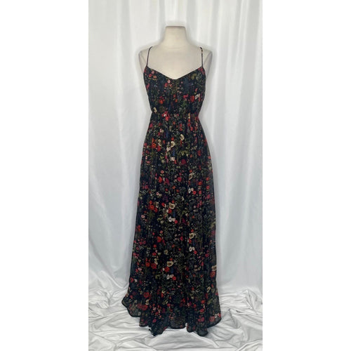 Anthropologie PAYAL JAIN Massima Pleated Floral Maxi Dress Romantic Small