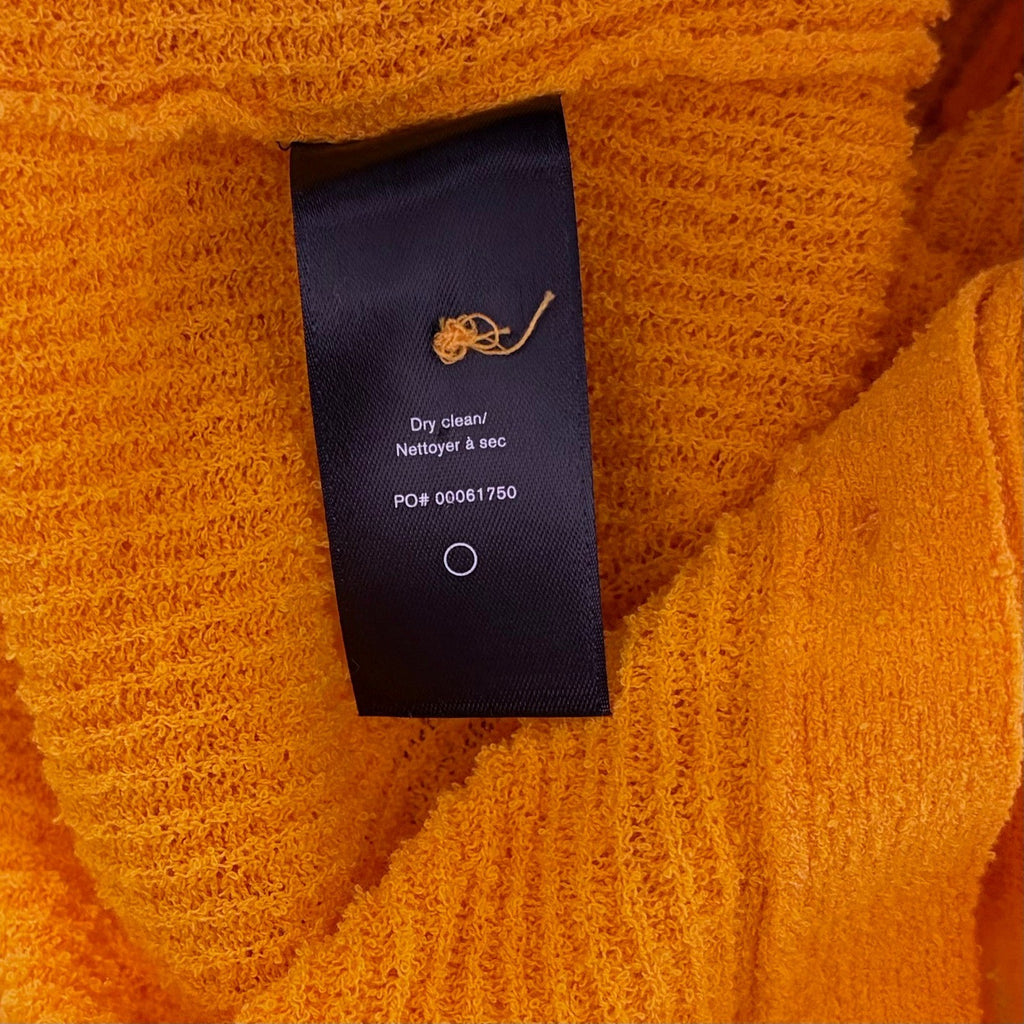 RAG & BONE Soleil Ribbed Cotton-Blend Cardigan Sweater Marigold Orange Small