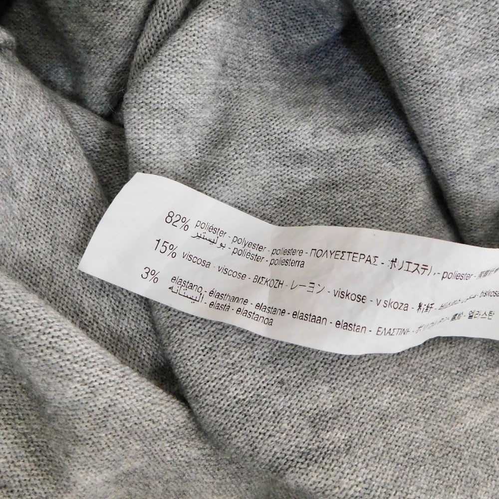 ZARA Heathered Gray Cinched Sweater V Neck Pullover Cinchable Cinched Top Large
