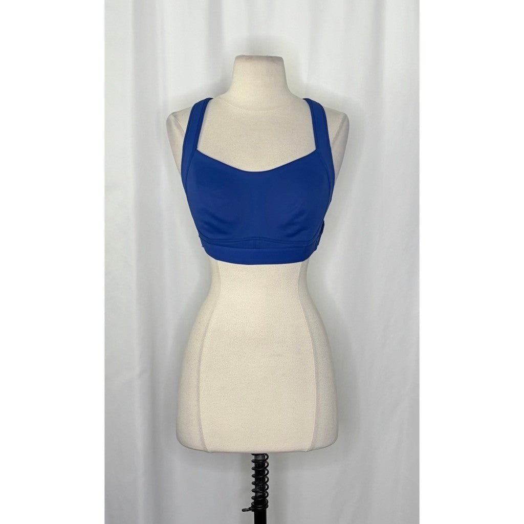 FREE PEOPLE Movement Make A Move Blue Sports Bra Athletic Activewear Medium