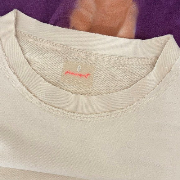 FP Movement FREE PEOPLE Ombre Metti Crew Sweatshirt Shirt Ombre Tie Dye Small