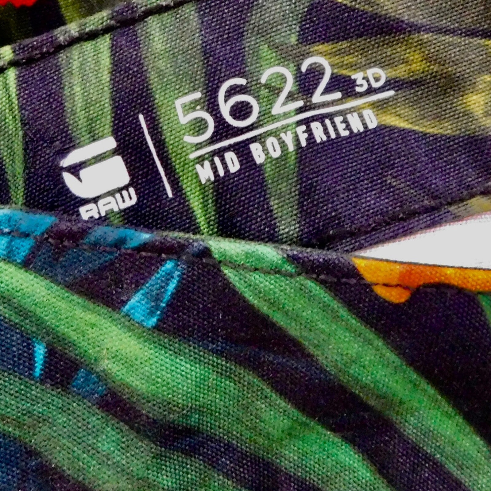 G-STAR Raw Mid Boyfriend Tropical Aloha Floral Elwood Jeans Pharrell Williams 24