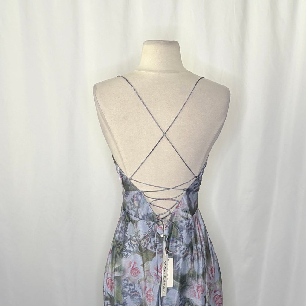 NWT!! Anthropologie FOR LOVE & LEMONS Elea Floral Ruffle Maxi Dress Medium