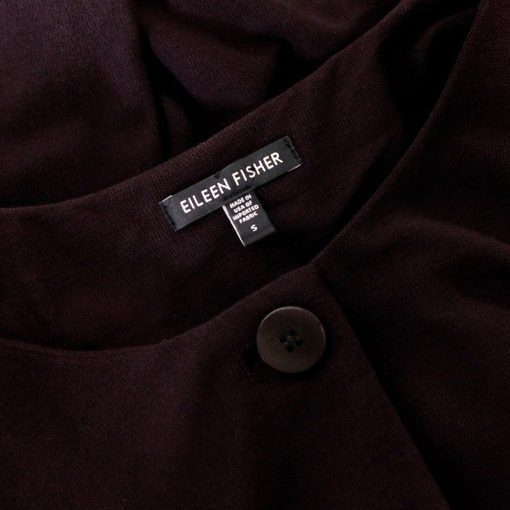 EILEEN FISHER Brown Knit Duster Cardigan Sweater Blazer Lagenlook Small