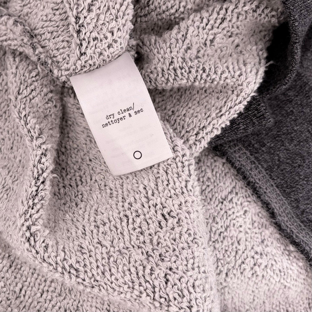 RAG & BONE Jean Murphy Hoodie Crossover Envelope Back Hood Gray Pullover X-Small