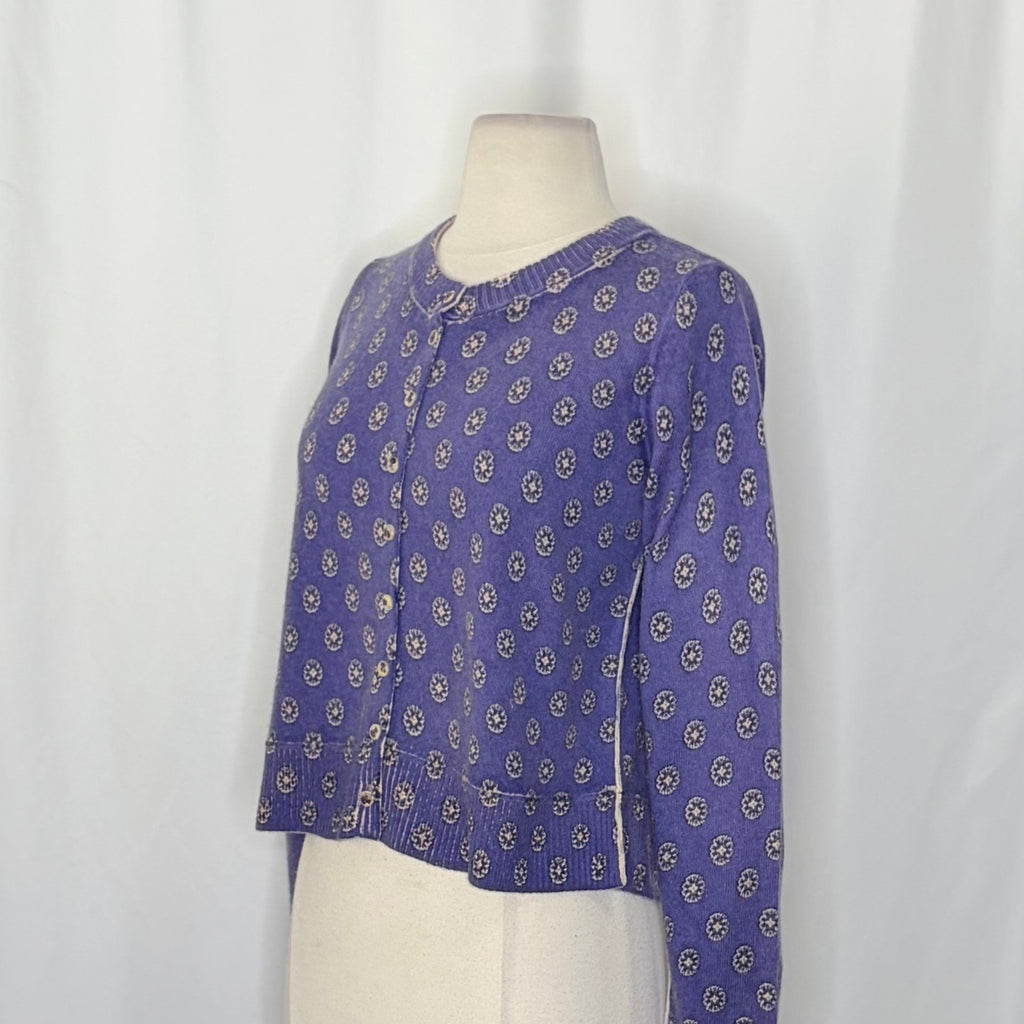 NWT!! FREE PEOPLE Nocturnal Patterned Cardigan Sweater Cardi Floral Small