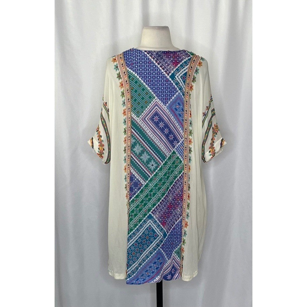 Anthropologie TANVI KEDIA Veena Beaded Caftan Beaded Mini Dress Bohemian Small