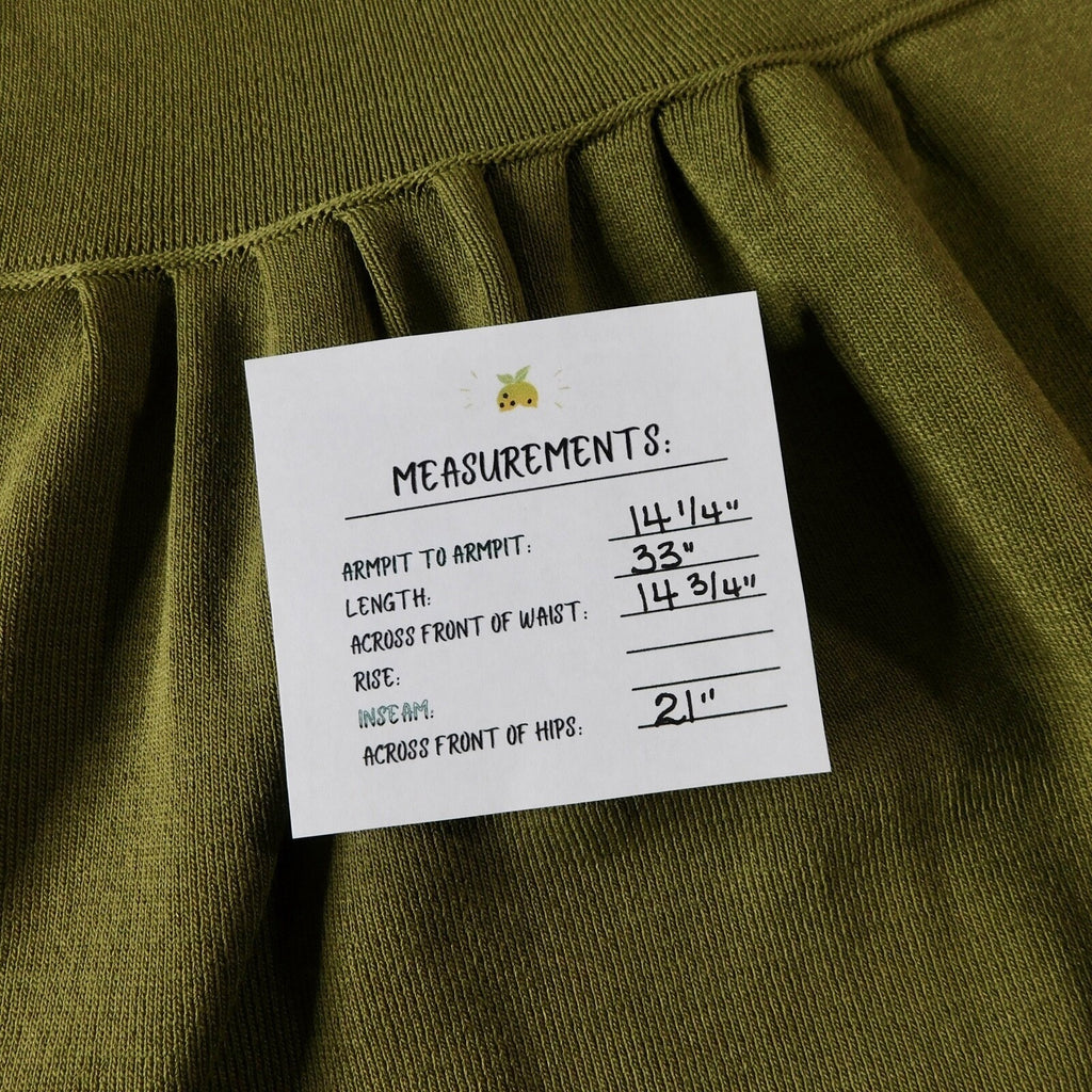 ZARA Squared Mini Babydoll Dress Puff Sleeves Solid Olive Green Knit Small