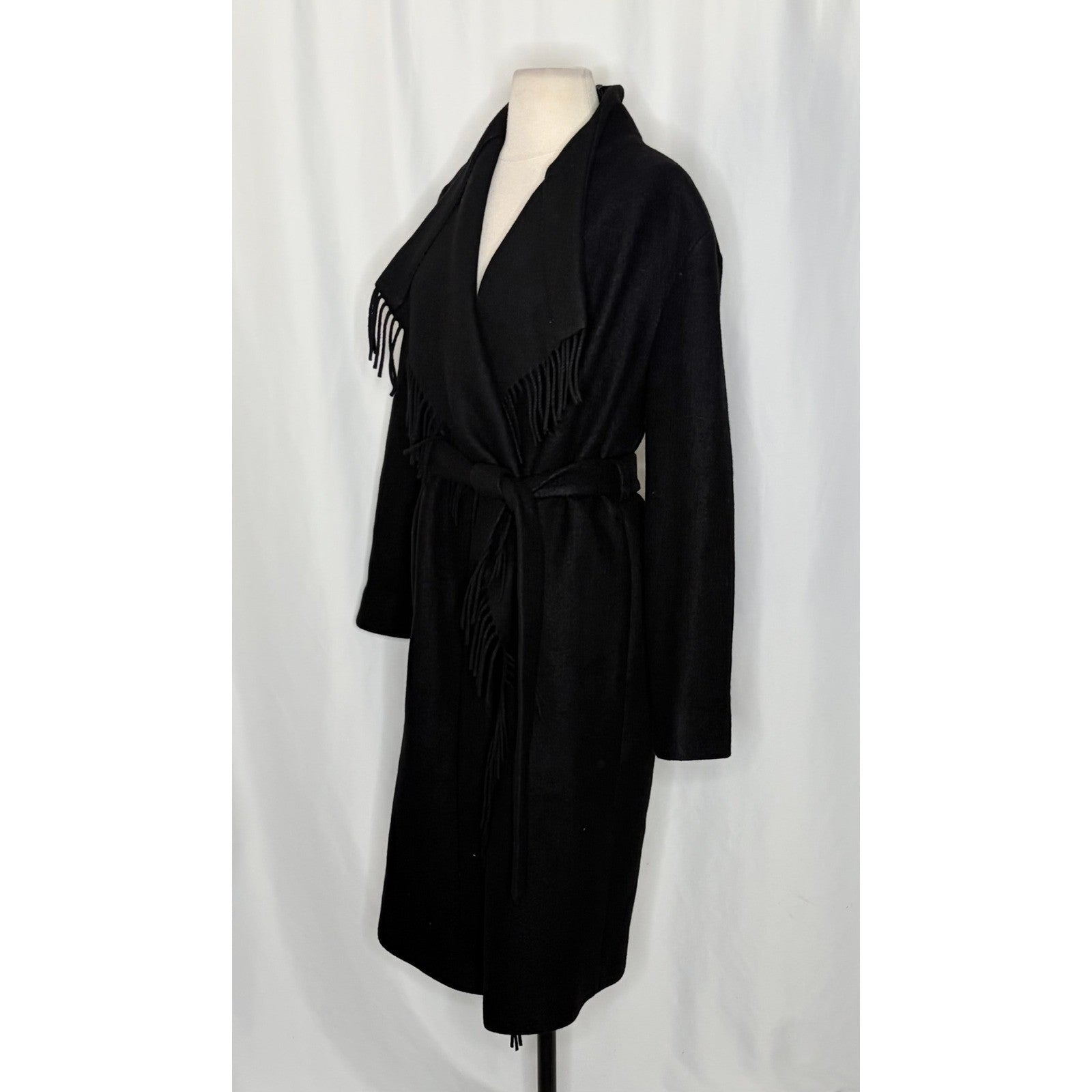 NWT!! IRO Nicky Wool Cashmere Blend Shawl Collar Long Sleeve Wrap Coat 36 Small