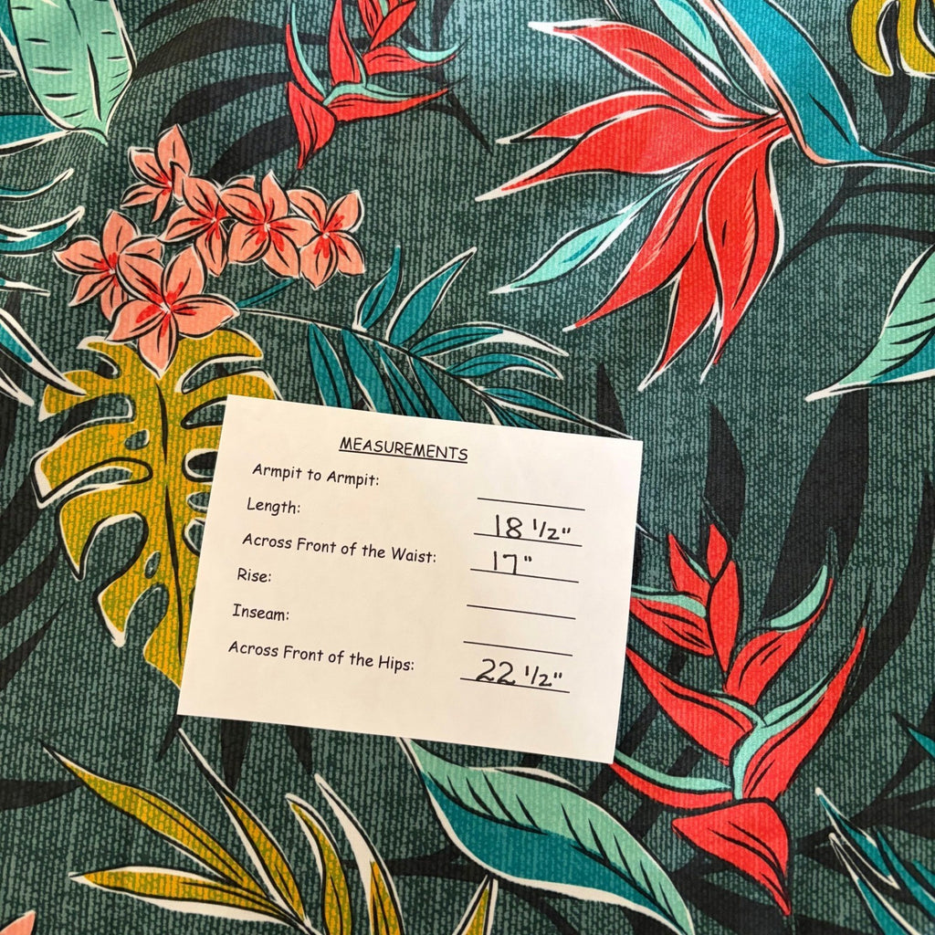 RIPSKIRT HAWAII Length 2 Tropical Floral Bali Jungle Wrap Rip Skirt Large