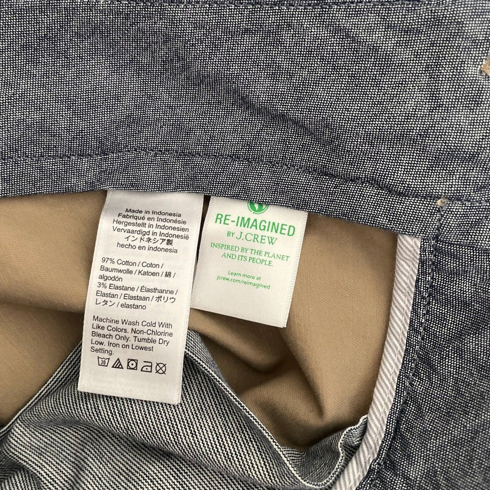 NWT!! J. CREW 1040 Athletic Tapered Fit Stretch Chino Pants Khaki Brown 36 x 34