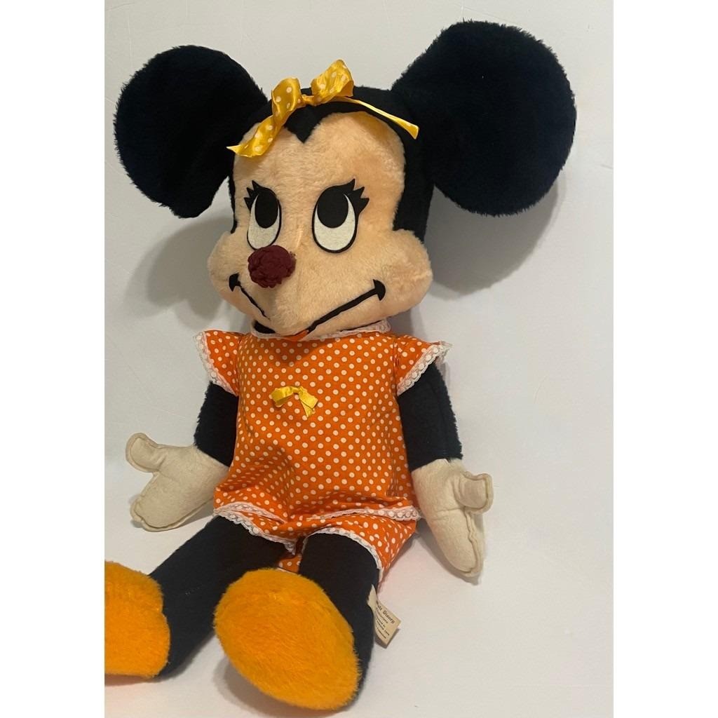 Vintage MINNIE MOUSE Plush Walt Disney Productions California Stuffed Toy